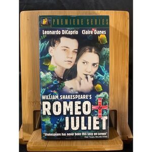 Romeo + Juliet VHS 1996 Leonardo DiCaprio Claire Danes Premiere Series 20th Fox